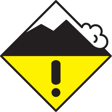 Icon for Avalanche Hazard: Moderate
